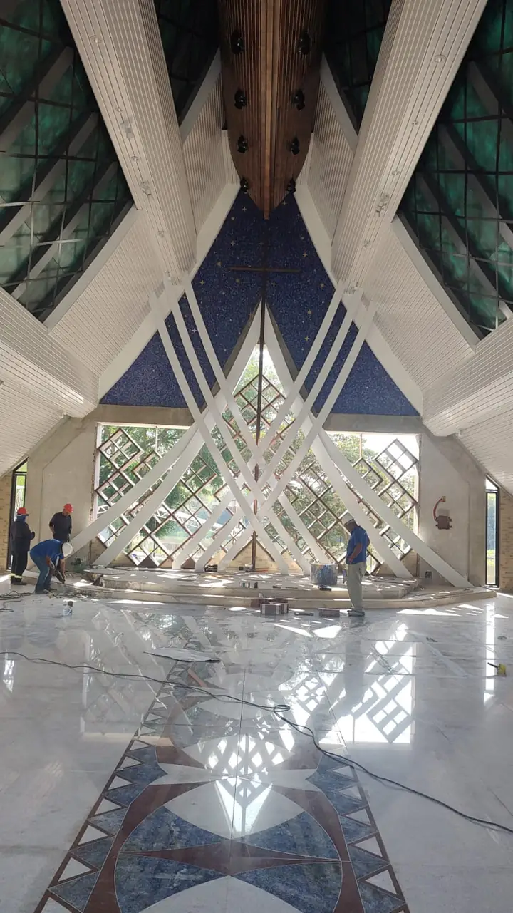 Estrutura Metálica para Igreja – Vista Interna